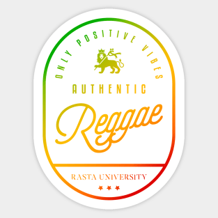 Rasta University Authentic Reggae Rasta Colors Sticker